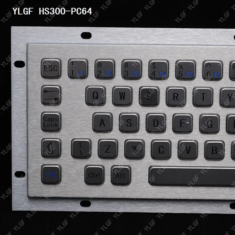 Клавиатура металла Ylgf Usb Интерфейс встроенной клавиатурой Водонепроницаемый Ip65 пыли антивандальный Кольца из нержавейки Нержавеющая сталь