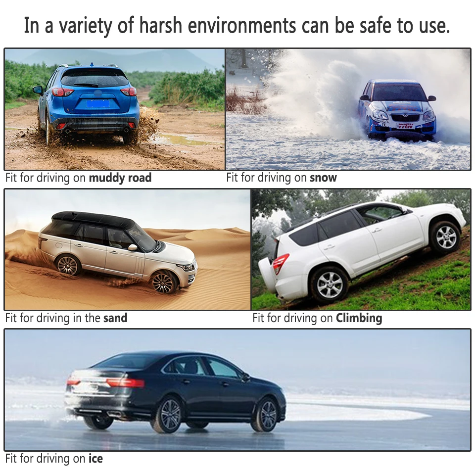 Снежные цепи ZDPARTS для автомобилей седанов/внедорожников противоскользящие