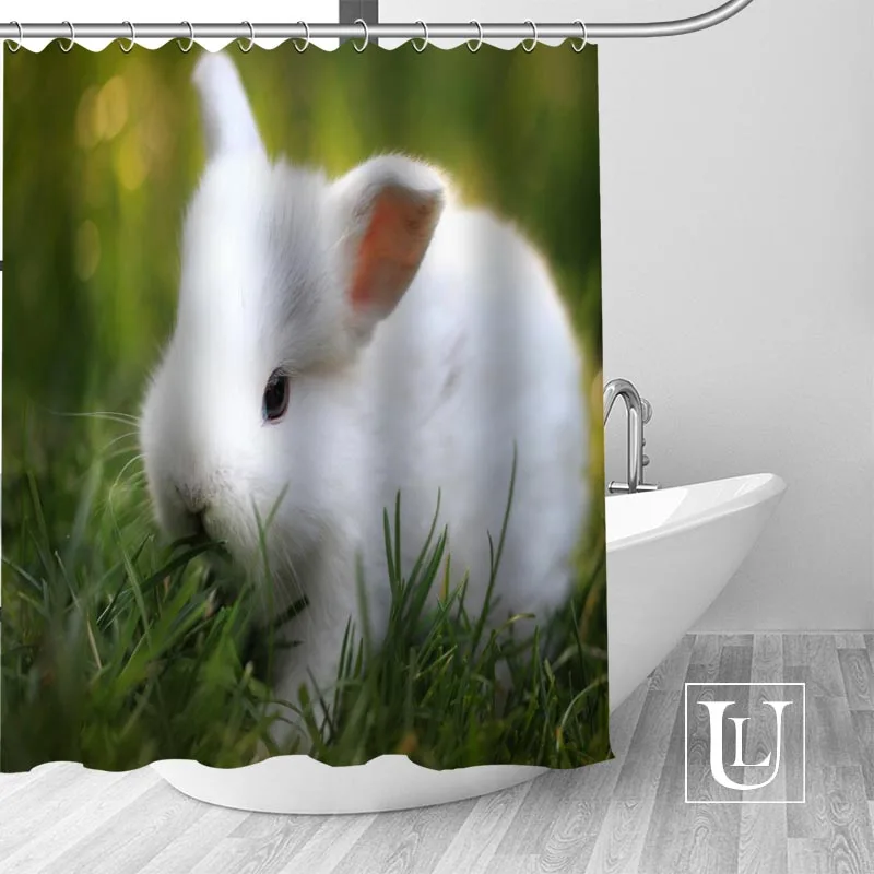 Занавеска для душа в виде кролика оригинальный дизайн креативная занавеска