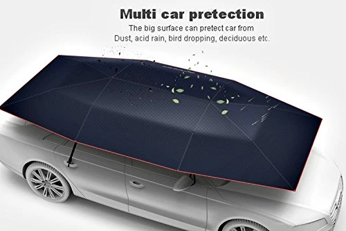Портативный Полуавтоматический Открытый Водонепроницаемый Автомобильный Зонт Зона теней Солнцезащитный тент Кемпинг Палатка Анти-УФ Солнцезащитный крем Автомобильная крышка Тент Палатка