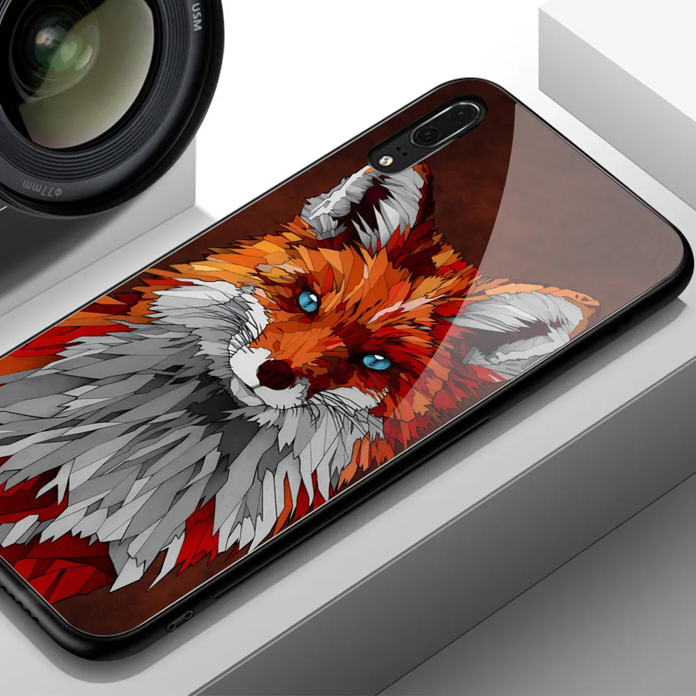 Чехол для huawei Honor 8x с милым животным, закаленное стекло, чехол на заднюю панель для huawei Honor 9 10 v9 v10 9i lite v20 play note 10 magic