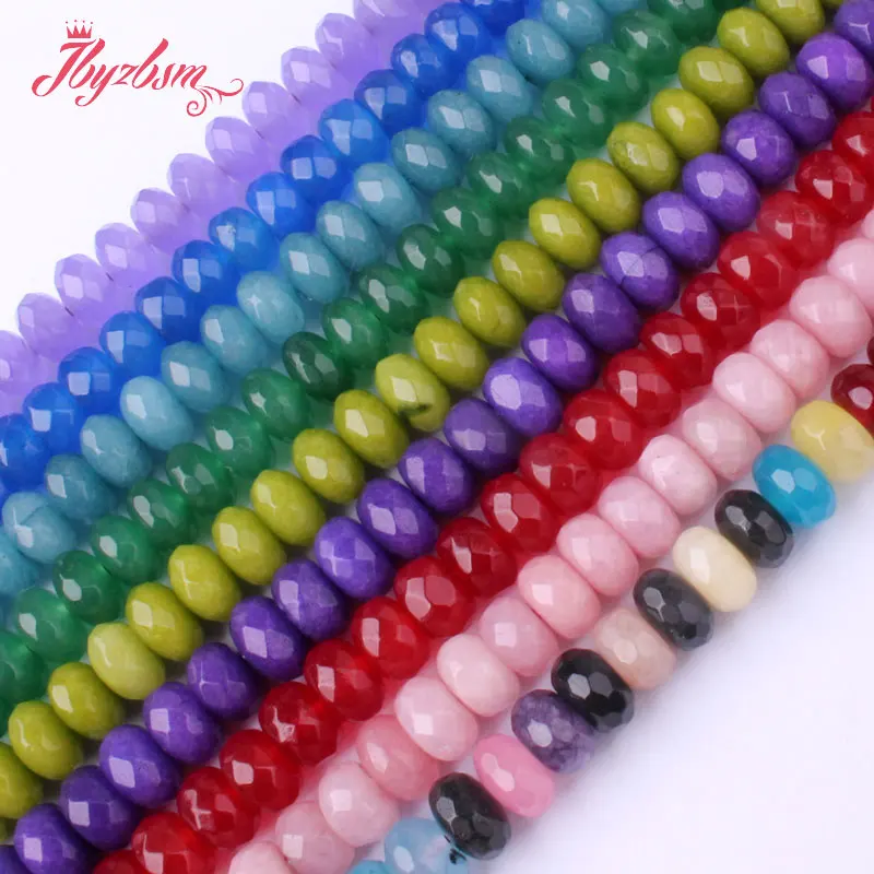 5x8 мм граненые бусины в форме ронделла виде камня свободные для самостоятельного