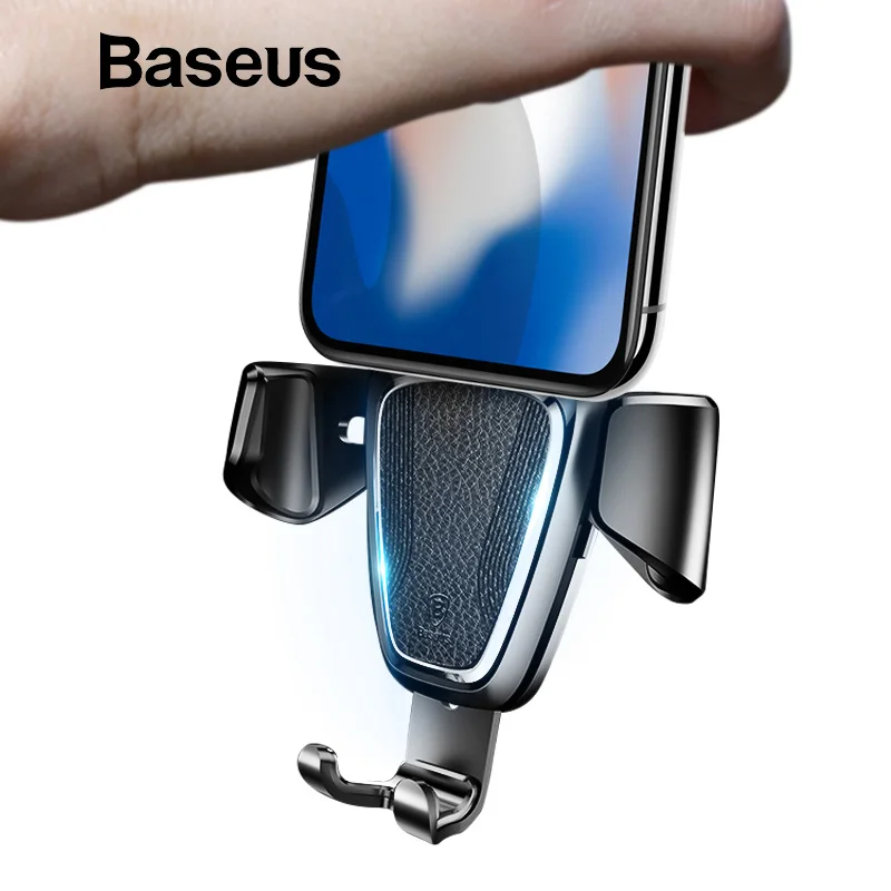 Держатель телефона для автомобиля BASEUS тяжести iPhone X samsung держатель стенд 360