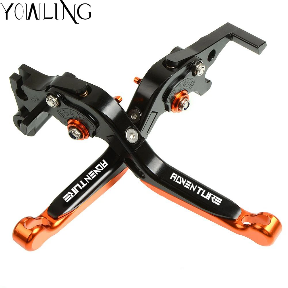 CNC Adjustable Folding Extendable Motorcycle brake and clutch levers leva freno moto For Super Adventure 1290 2015 2016 2017