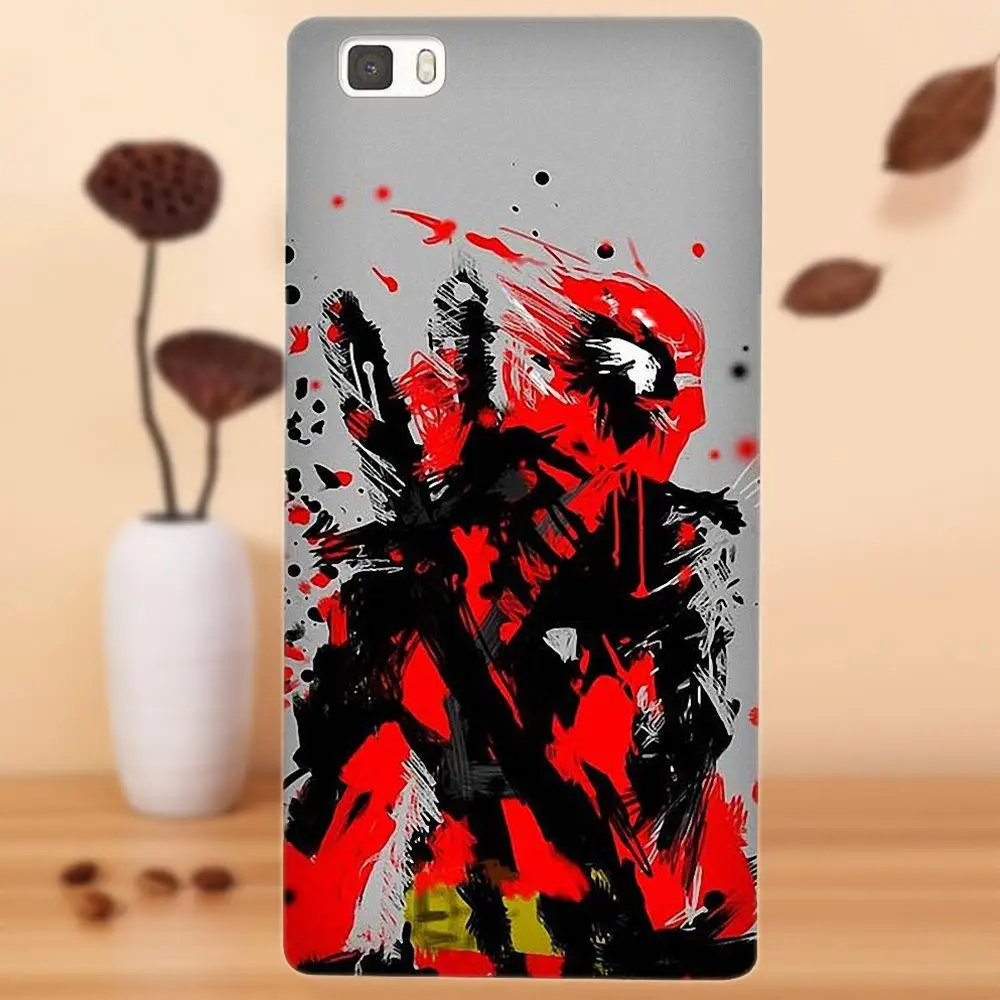 Bixedx Soft TPU Print Case Deadpool For Huawei G7 G8 Honor 5A 5C 5X 6 6X 7 8 V8 Mate 9 P7 P8 P9 P10 Lite Plus | Мобильные телефоны