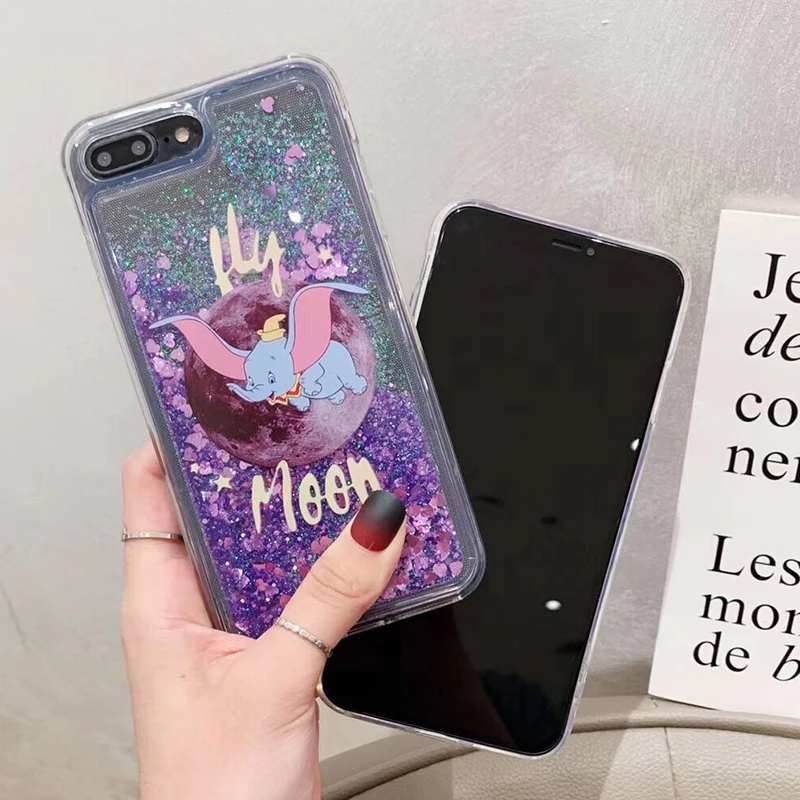 Мультяшный слон Дамбо Жидкий чехол для Red mi Note 7 Pro 6 5 5A 4A 4X S2 5 plus чехол для Xiaomi mi 9 SE 8 A1 A2 Lite 6X F1 чехол