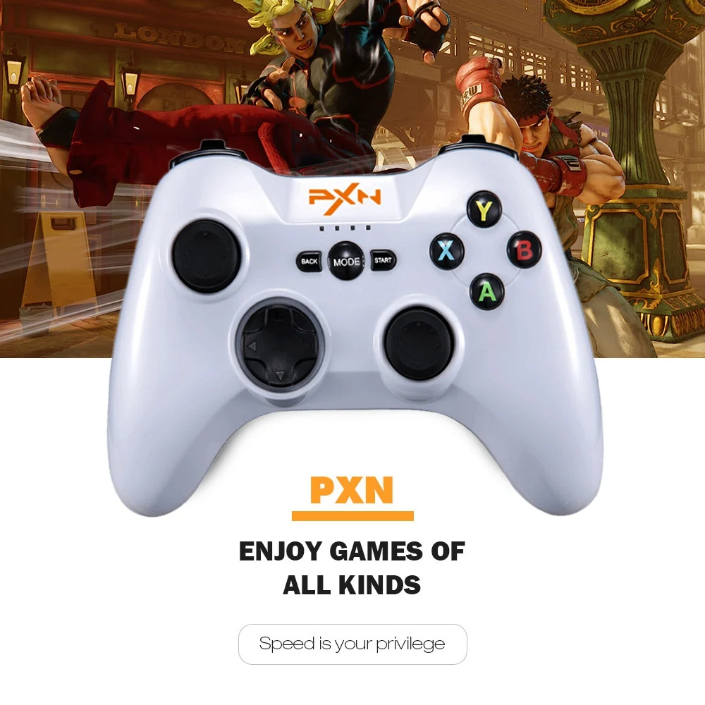 AAAE Pxn 9603 2 4G беспроводной игровой контроллер Двойной вибрационный джойстик для Ps3