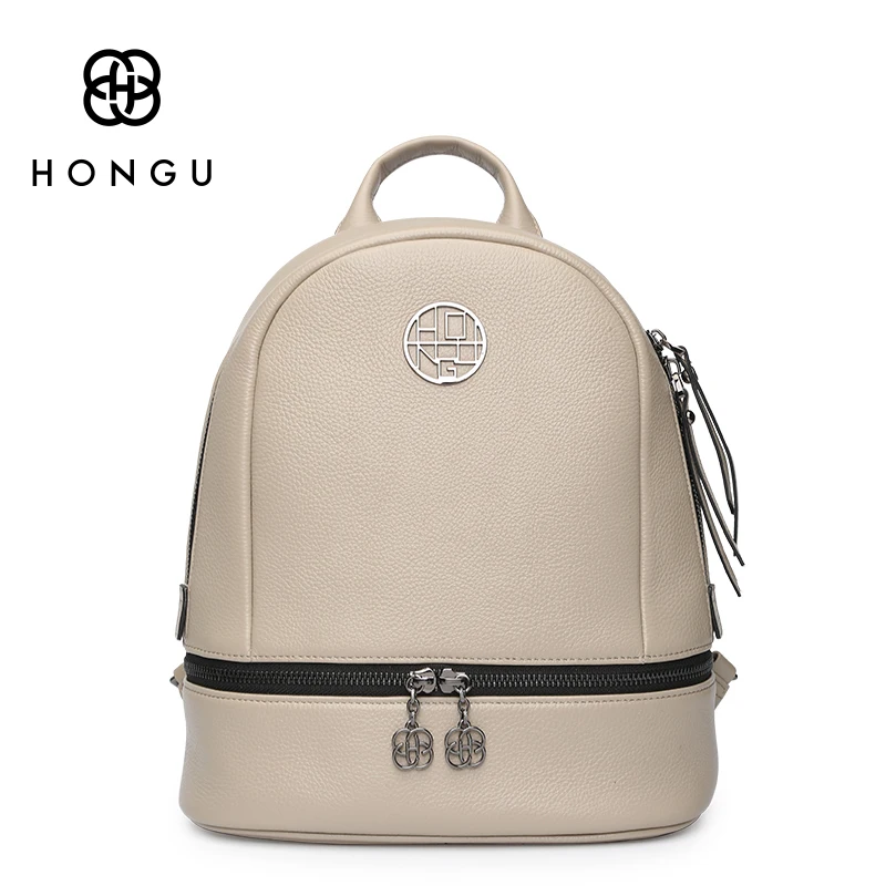 Hongu известный бренд дамы Крепкие Наплечные сумки Для женщин рюкзак на молнии из