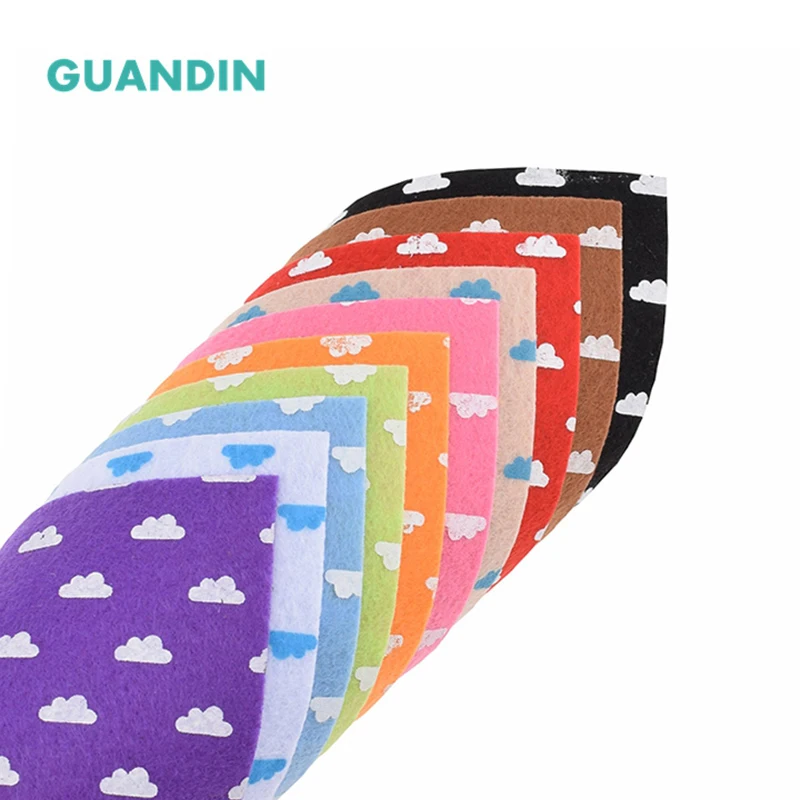 GUANDIN Нетканая ткань/толщина 1 мм/полиэфирная ткань для шитья кукол ремесла