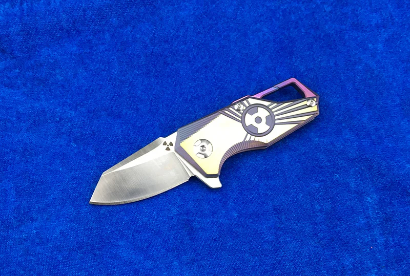 Складной нож LEMIFSHE JK5313 s35vn со стальным лезвием и рукояткой из титанового сплава