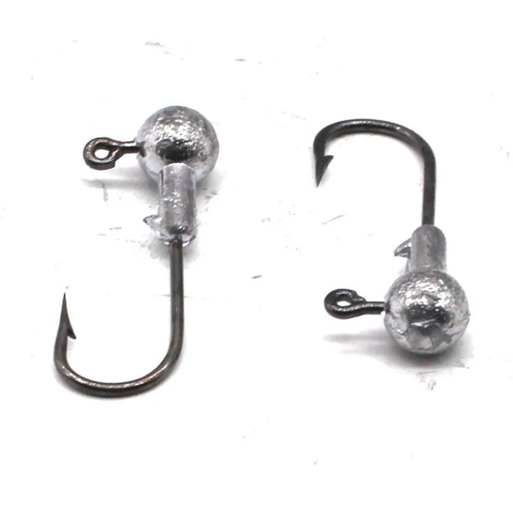 INFOF 1000pcs/lot Fishing jighead hooks Lead Head Hook Jigs Bait Hooks For Soft Lure Tackle | Спорт и развлечения