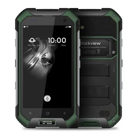 Зеленый Blackview BV6000 4G мобильный телефон 4,7 дюймов HD MTK6755 Восьмиядерный Android 6,0 3 ГБ ОЗУ 32 Гб ПЗУ 13 МП камера водонепроницаемый IP68 смартфон - Цвет: Зеленый