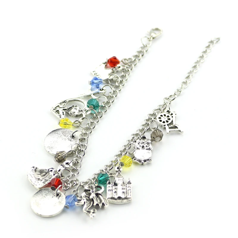 Beauty and the Beast Bracelets &amp Bangles Bell's Jewelry Once Upon A Time Charm Partners in Crime Bracelet Sword Pendant | Украшения