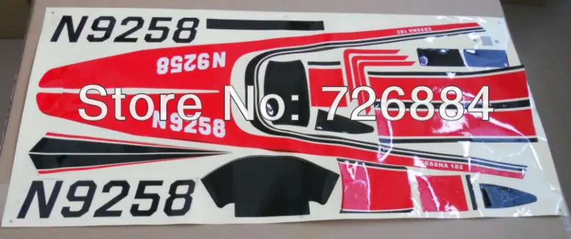 Набор наклеек для радиоуправляемого самолета cessna 182|rc plane stickers|rc setrc sticker |