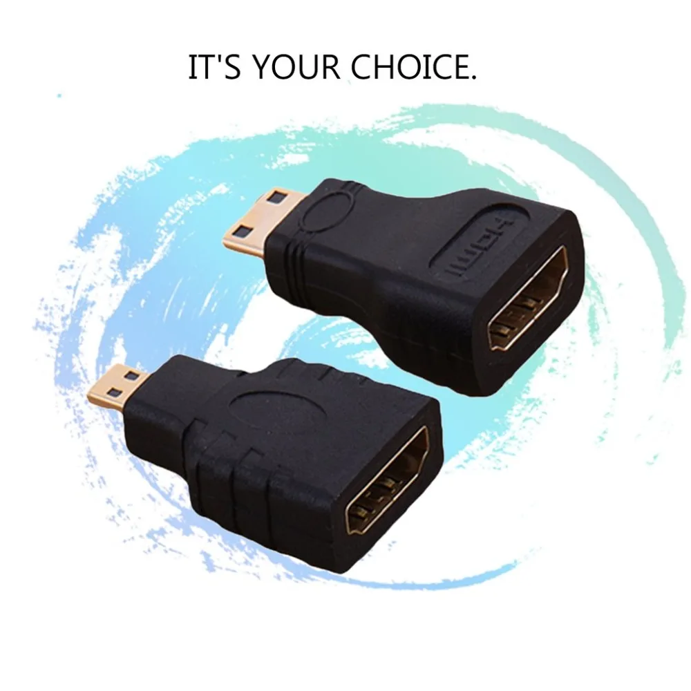 HDMI for Micro HDMI+ HDMI to Mini Gold Plated Converter HD Connector Extension Adapter for Video TV for Xbox 360 HDTV 1080P