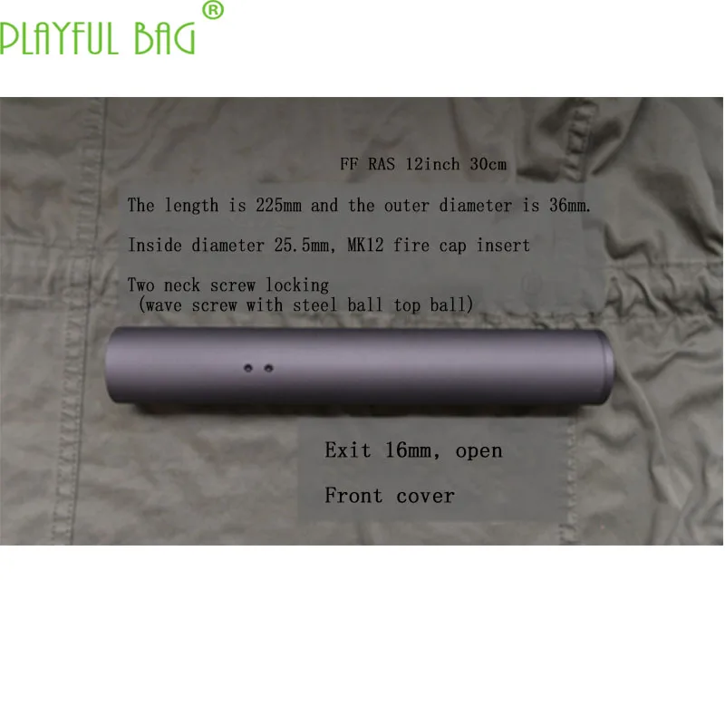 FFRAS обновленный материал fishbone MK12-MOD1 аксессуары черный бык AR-TTM-BD556 модифицированный резьбовой порт общий водяной пистолет M27