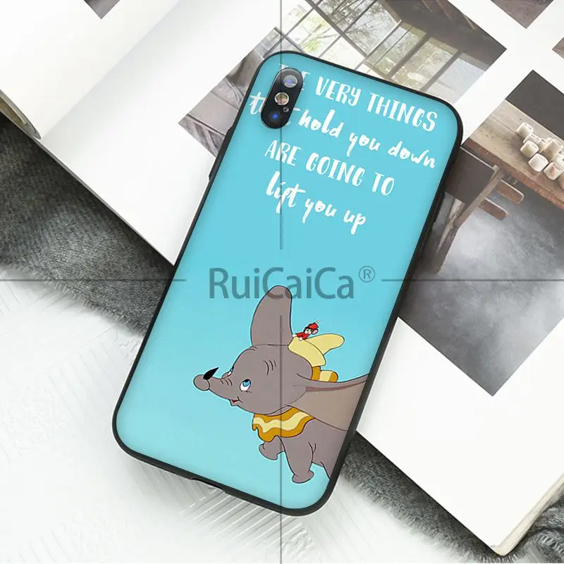 A8 Чехол Ruicaica Dumbo Coque Shell для телефона iPhone 5 5Sx 6 7 7 plus 8 8 Plus X XS MAX XR - Цвет: A8