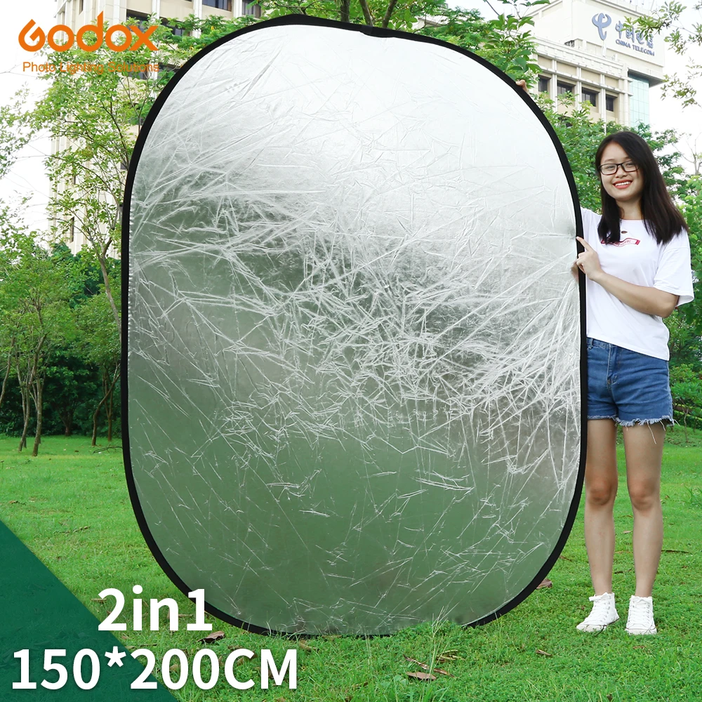Godox 2in1 150x200 см золотого и серебряного цвета овальной формы многодисковый