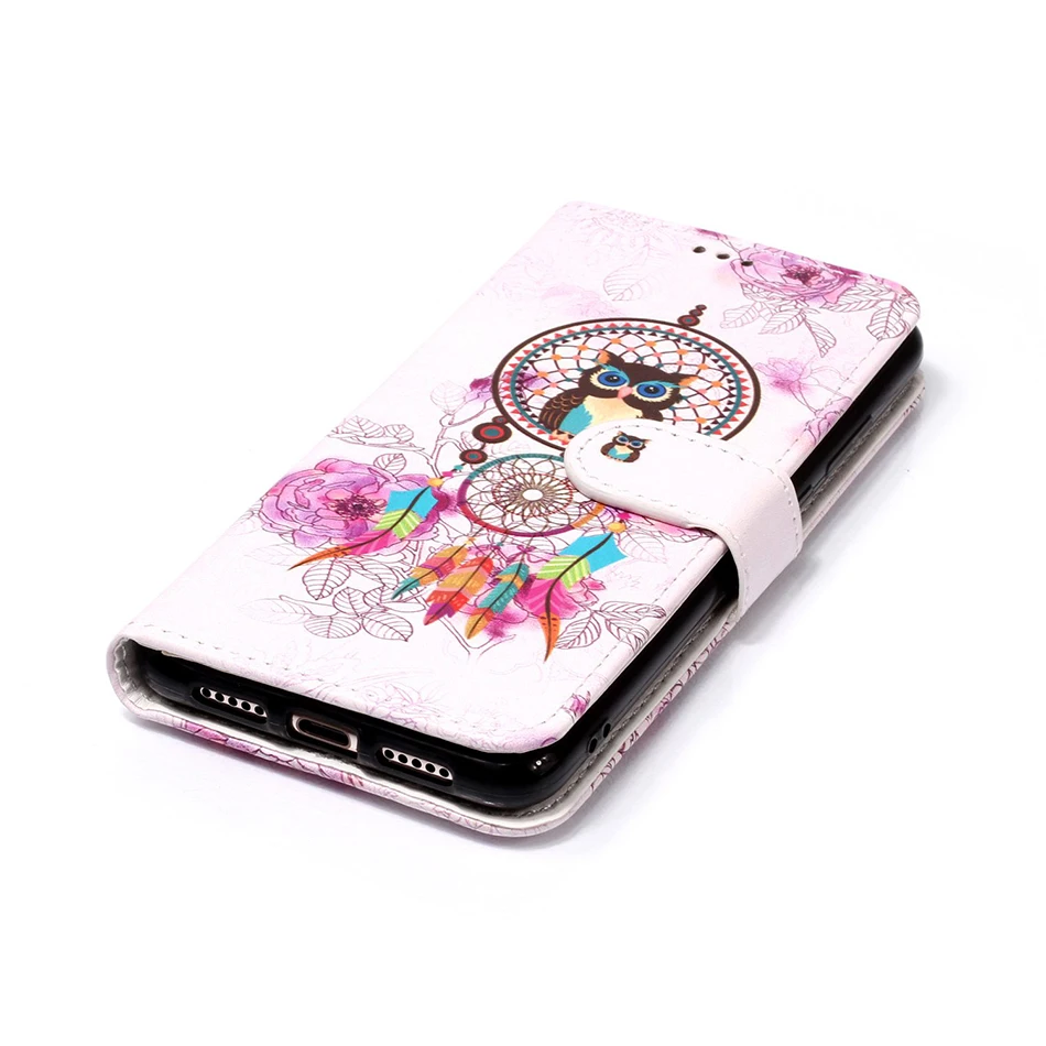 Чехол-книжка из искусственной кожи чехол-портмоне для huawei P8 Lite P10 плюс P20 P9 Lite mini Коврики 9 10 Pro Y9 наслаждаться фотоаппаратов моментальной печати 7S 7X чехол Fundas B06