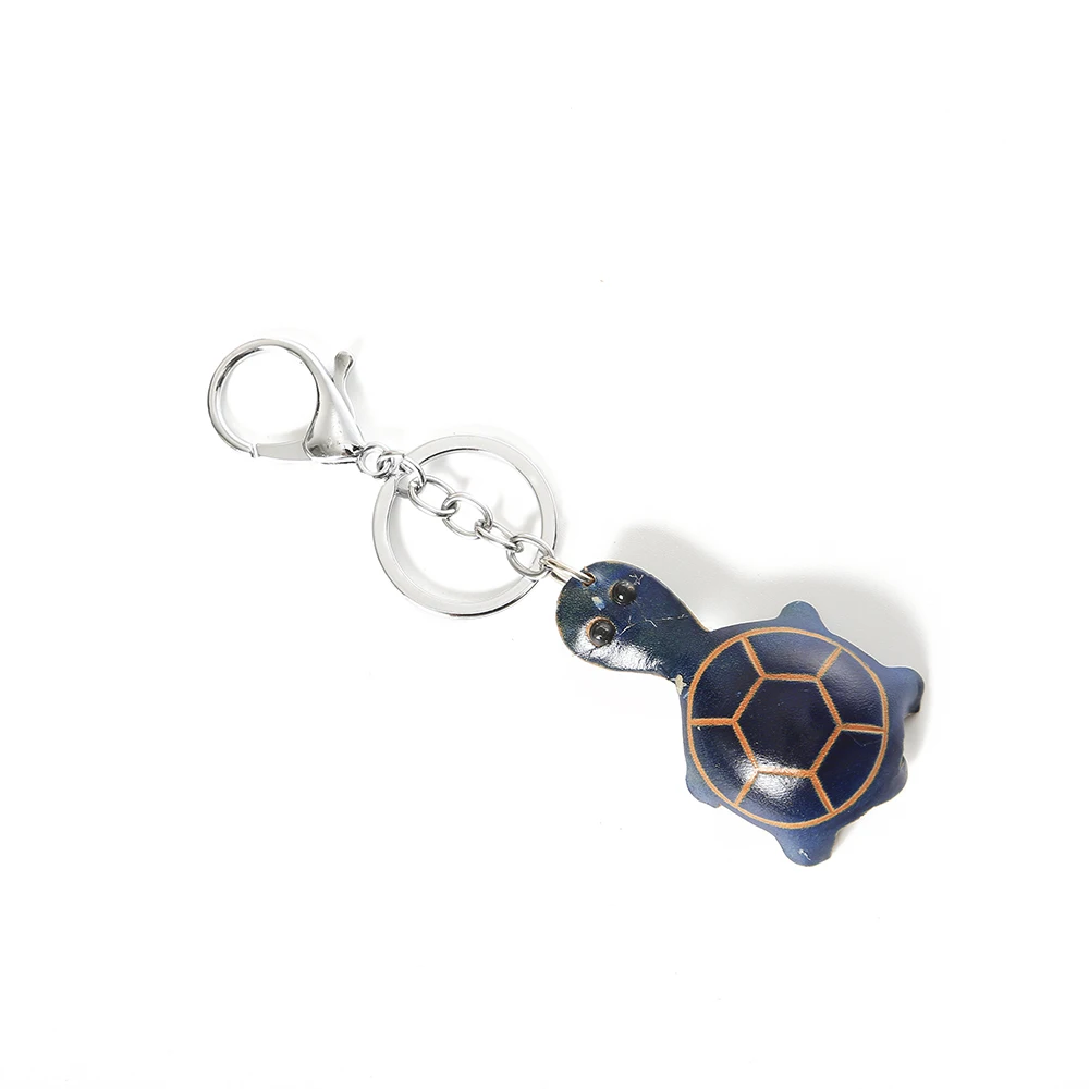 Кожаный брелок милые мини брелки в виде черепахи для девочек аксессуары сумок