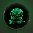 Светодиодные неоновые круглые вывески в виде оленя rs-a0231 Jagermeister, 25 см10 дюймов, RGB вывеска для бара, многоцветный пульт дистанционного управления, Функция беспроводного управления