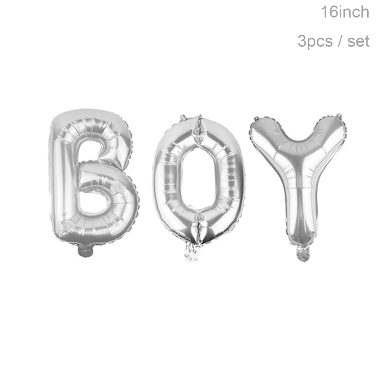 Boy Silver Йориу его мальчик вечерние латексные конфетти для воздушного шара 1-й День рождения украшения для детской вечеринки - Цвет: Boy Silver