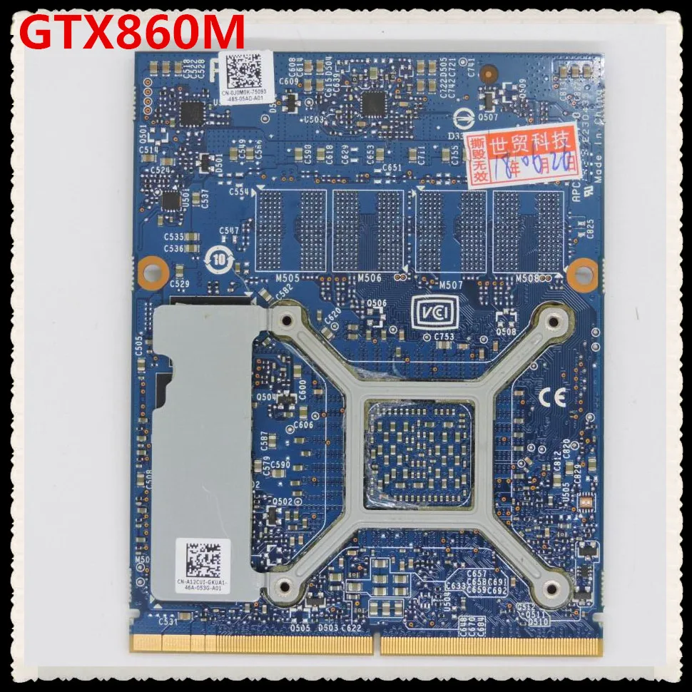 Видеокарта GTX860M GTX 860M 2G DDR5 128bit VGA для Clevo P375SM P170EM P150EM P157SM P151SM P150SM P170SM P177SM P370SM