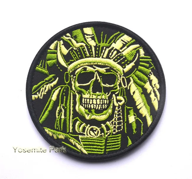 Патчи с крючком и петлей в виде черепа смерти индийском стиле | Дом сад