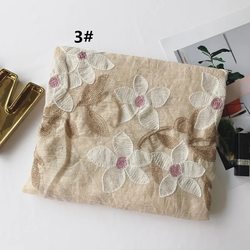 10 шт. женский шарф из вискозы с вышивкой|tassel scarf|fashion women scarfwomen fashion scarf |