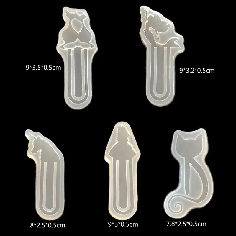 DIY Cat Shape Bookmark Mould Epoxy Resin Casting Silicone Molds Art Craft Tools | Украшения и аксессуары