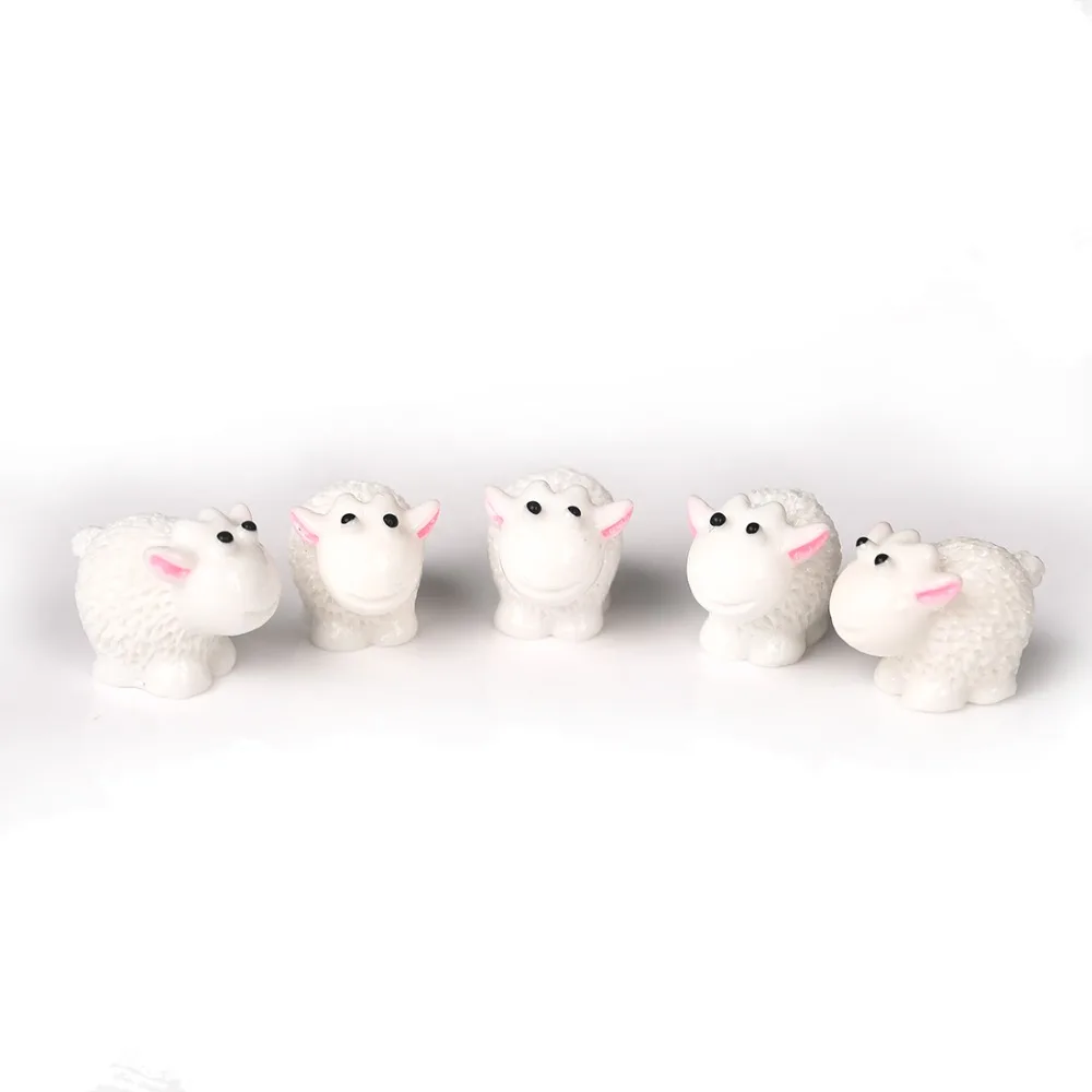 

clown 10Pcs/Set Cute Mini Animals Hedgehog Sheep Chicken Fairy Garden Figurines Miniatures Home Micro Miniatures Accessories