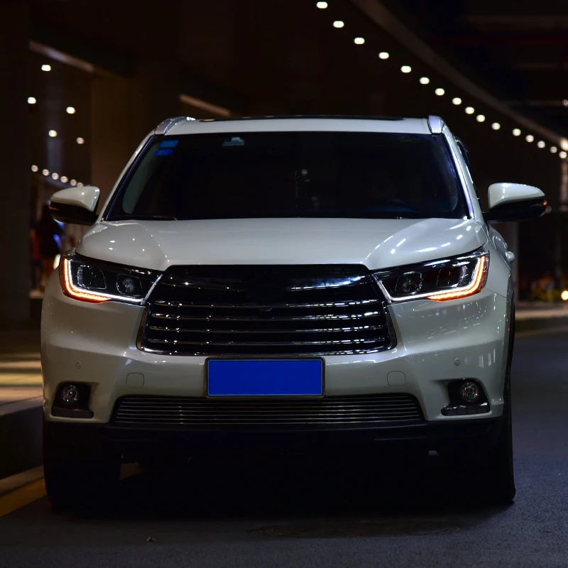 Автомобильная фара в сборе для Toyota Highlander 2015 2016 2017 светодиодный сигнал поворота