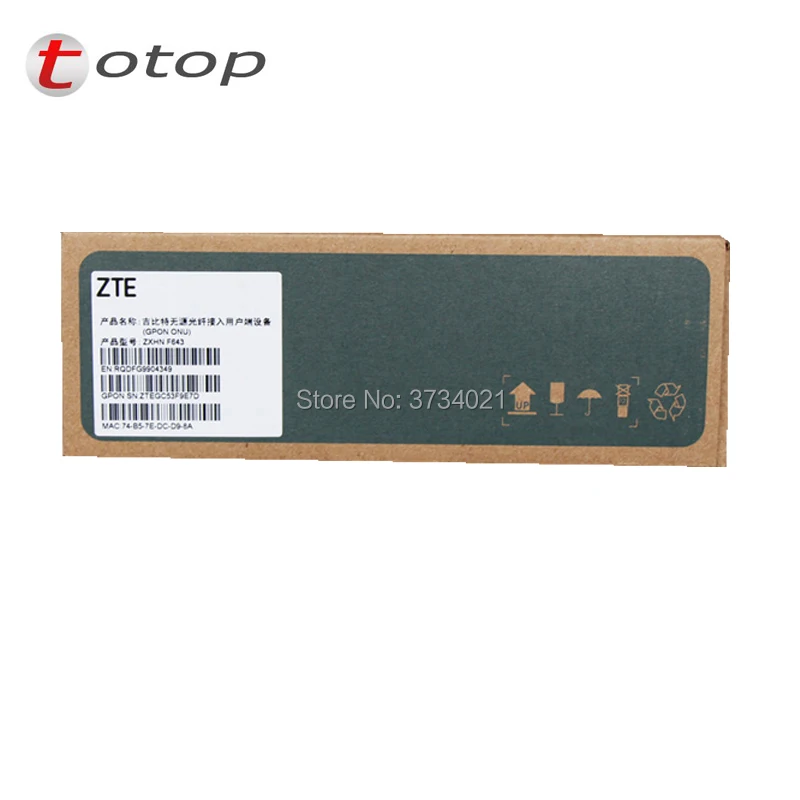 Zte ZXA10 F643 GPON ОНУ FTTH СФУ маршрутизатор режим FTTO с 1GE Порты и разъёмы же функцию как F601
