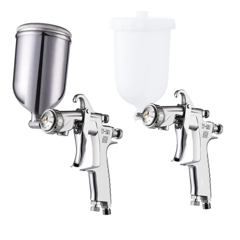 400CC Spray Gun Cup Print Manual Paint Stainless Steel Pot / Plastic 1/4-19 Inch Thread Connector Suit W101 | Инструменты