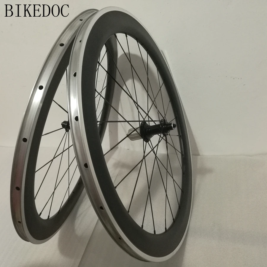BIKEDOC колеса из углеродного сплава 60 мм клинчер 700C 3K Углеродные тормозная