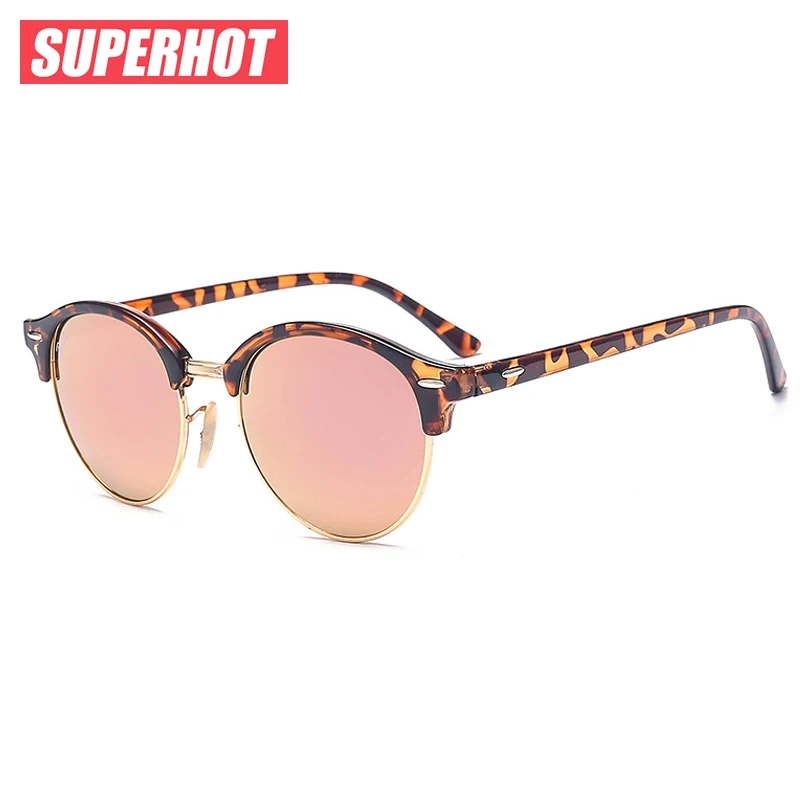 Супермодные Круглые Солнцезащитные очки для мужчин и женщин солнцезащитные gafas