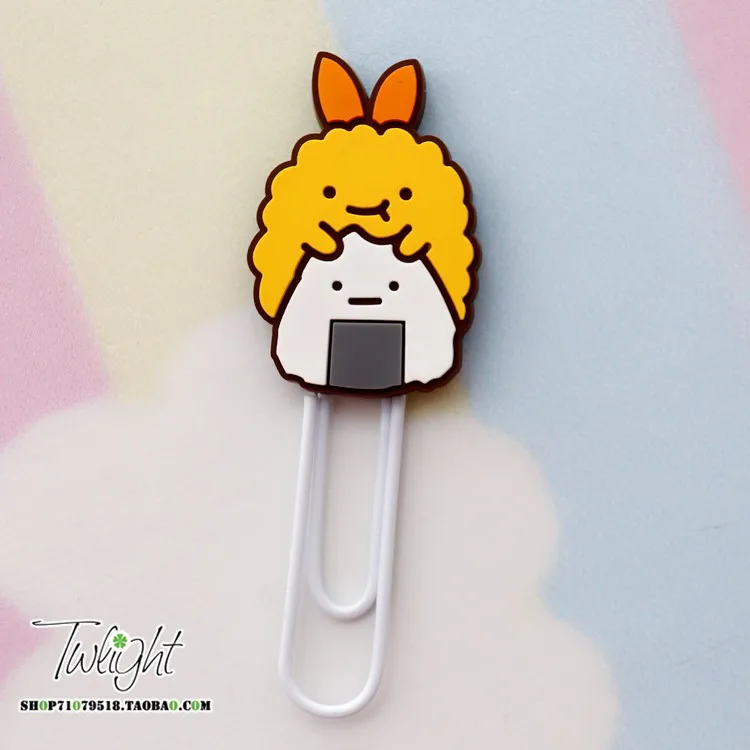 J 1 шт. милый мультфильм sumikko гураси Кот медведь клип креативный уголок био мультфильм кукла для детей Скрепка Закладка офисные аксессуары - Цвет: J