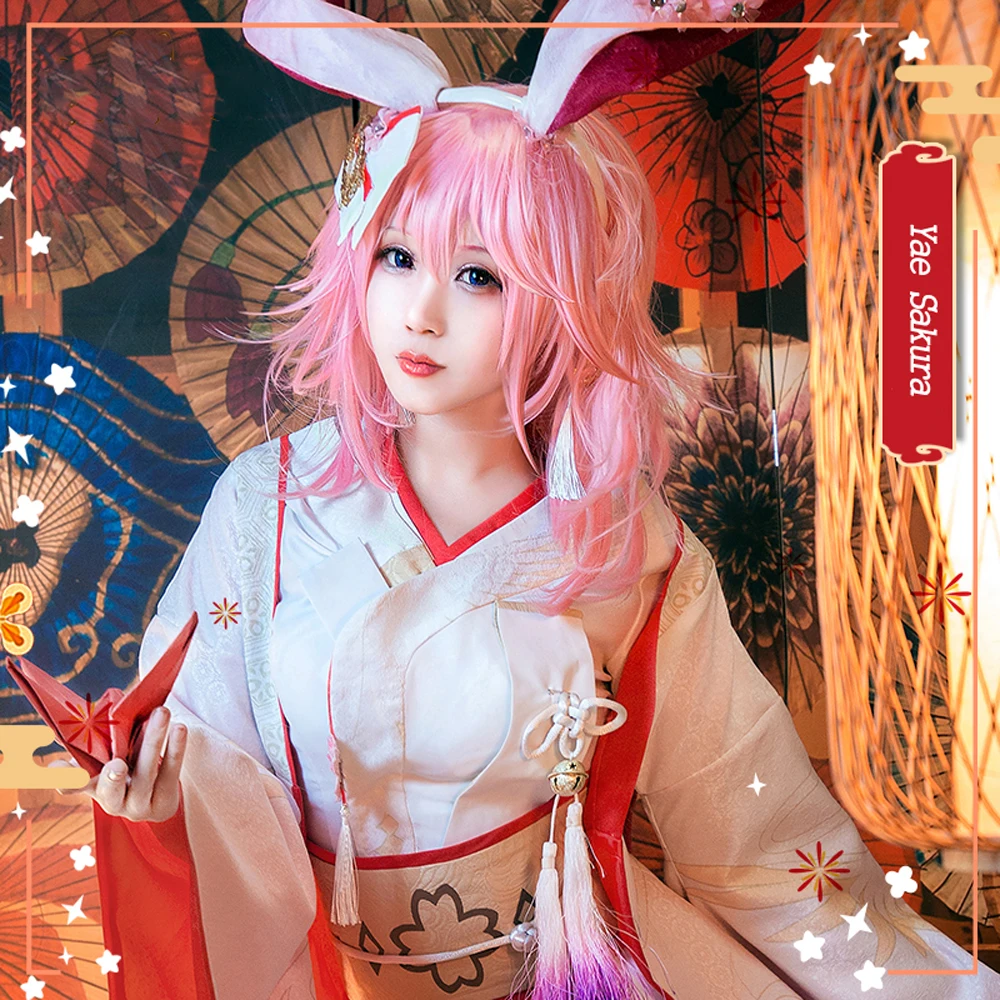 VEVEFHUANG Kосплей аниме Honkai Impact Yae Sakura кимоно Shiromuku униформа косплей костюм для женщин