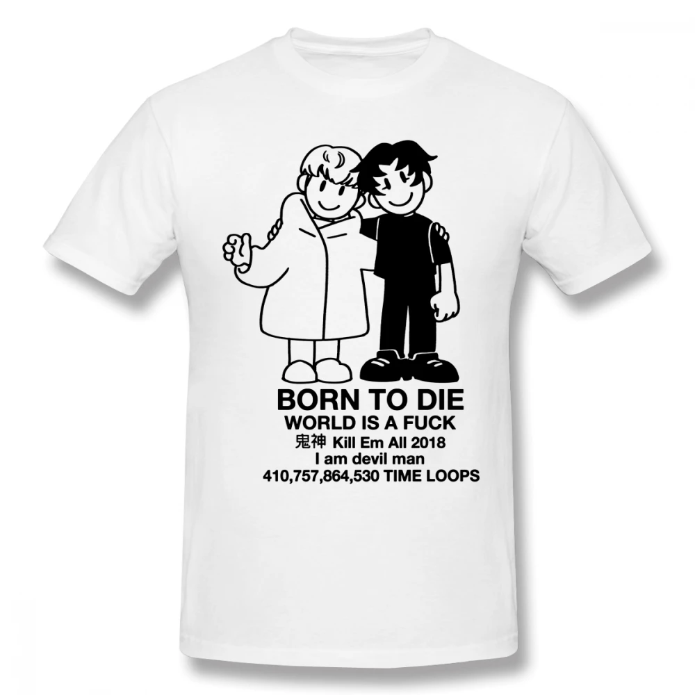 Devilman crybaby Camisetas Rock Мужская футболка с короткими рукавами, хлопковая Футболка с круглым вырезом для мужчин размера плюс, топ на заказ