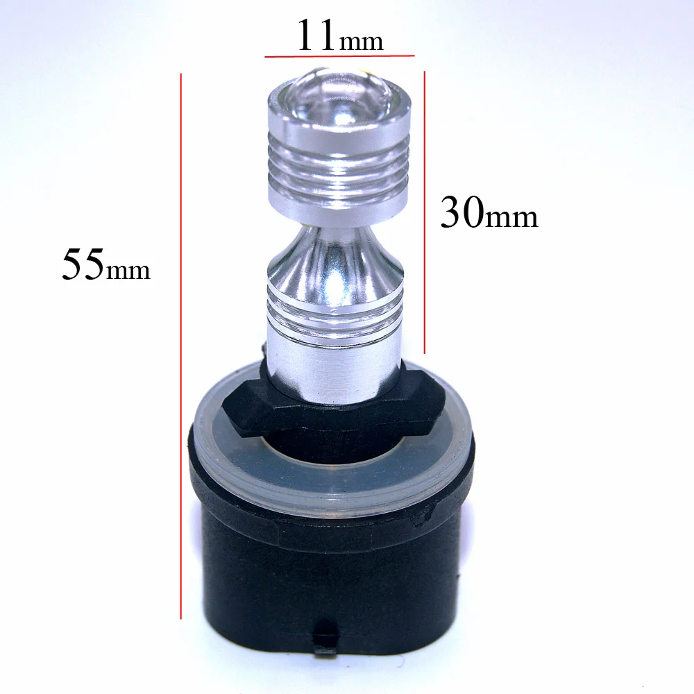 2 шт. 30 Вт H27 светодиодные лампы 880 881 6000K 6SMD XBD светодиодный чип DC12V белый