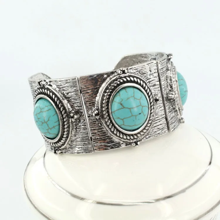 Jianxi Тибетский Jewelry tturquoise турки серебряные украшения браслет и браслеты ethnique Pulseira