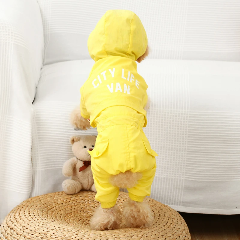 Outdoors Windbreaker Pets Clothing Puppy Dog Clothes Poodle Distinguished Guest Than Xiong Qiudong Dress Windbreak Loose Coat | Дом и сад