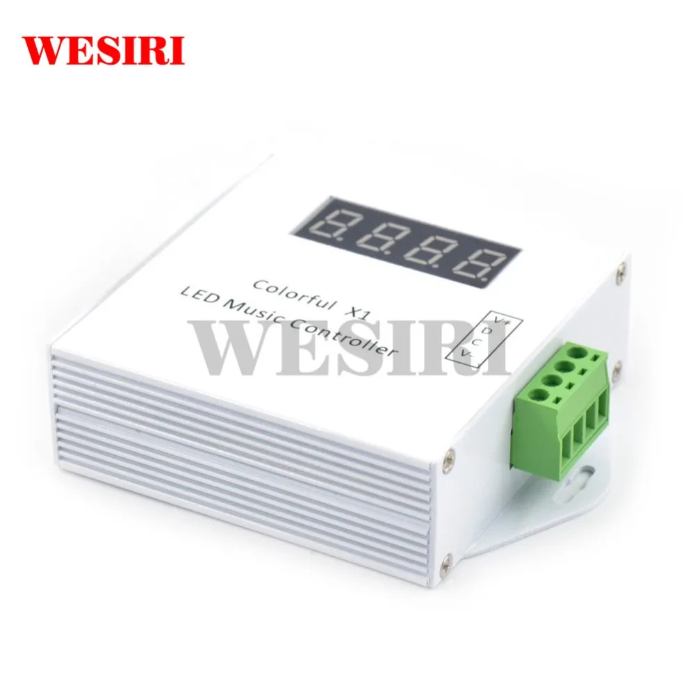 СВЕТОДИОДНЫЙ цифровой музыкальный контроллер WESIRI Colorful x1 DC5 12V WS2811/WS2812B с
