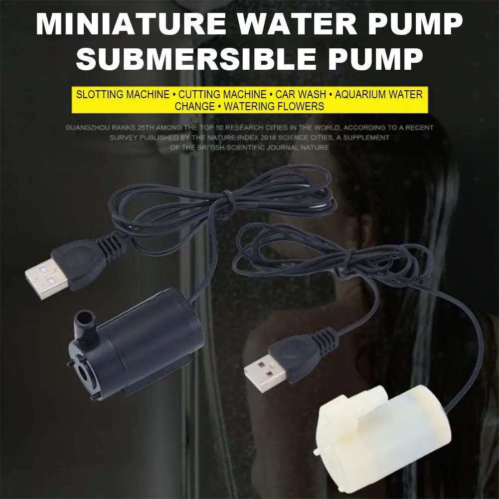 USB 1 метр кабель DC немой маленький водяной насос мини погружной насос 5 В
