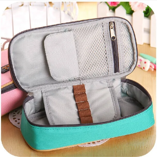 Милый школьный чехол для карандашей холщовый ручек и милые канцелярские