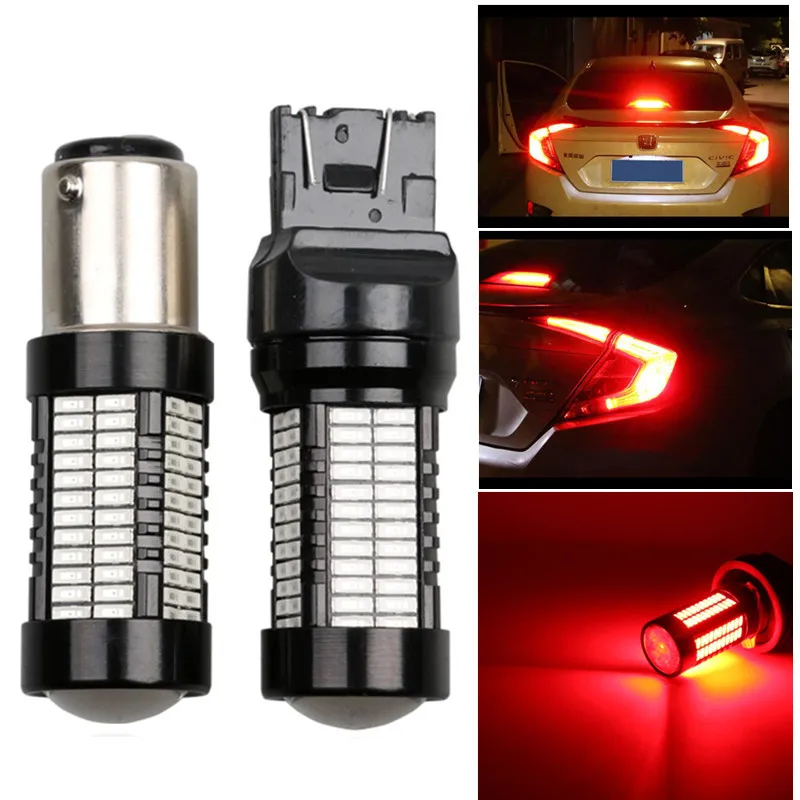 Комплект из 2 предметов T20 7440 7443 W21W/1156 BA15S P21W 1157 светодиодный 108smd 4014 12 V