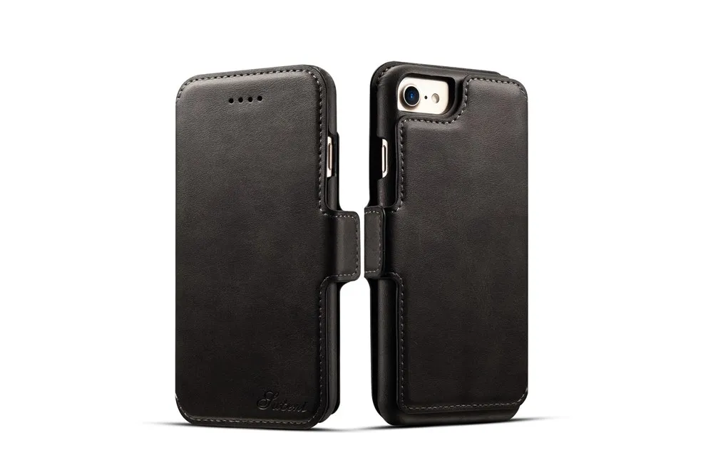 KEYSION роскошный флип-кейс для iPhone 8, 8 Plus съемный кошелек чехол Магнитный 2 в 1 PU кожаные с отделениями для карт чехол для iPhone7 7 Plus