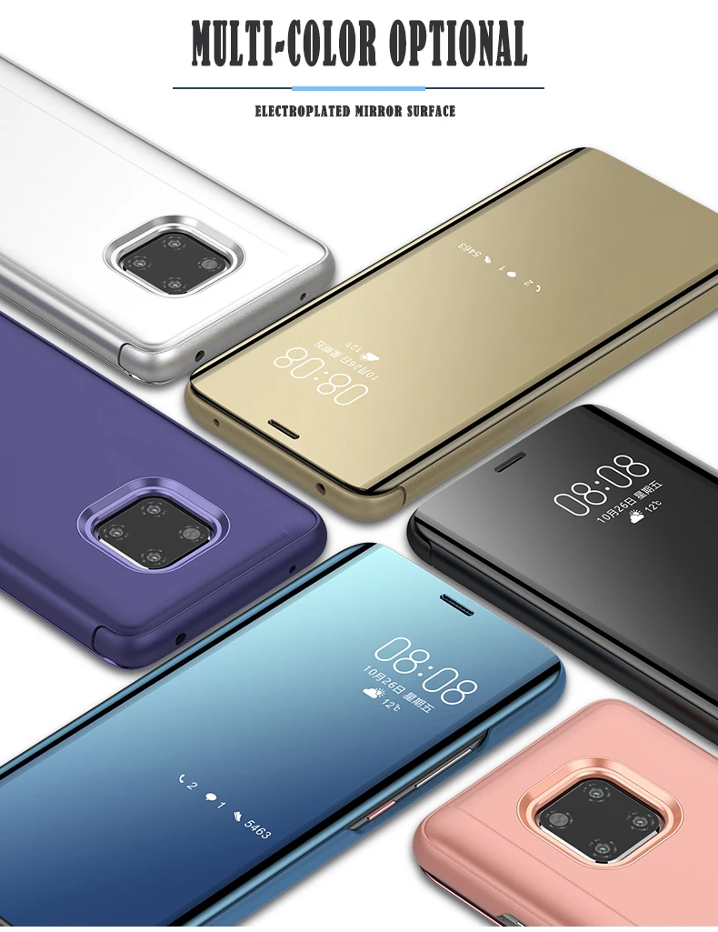 Clear View зеркало флип чехол для huawei Коврики 20 10 9 8 Pro P30 P 30 20 10 9 8 Pro рlus Lite Nova 4 3 3e 3i смарт-чехол-подставка