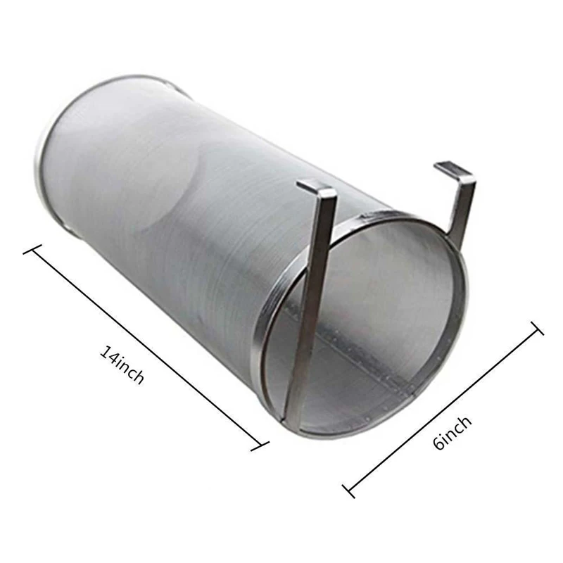 15x35cm 4 размера нержавеющая сталь домашнее ПИВОВАРЕНИЕ пиво хоп сетчатый фильтр с крюком ПИВОВАРЕНИЕ пиво хоп паук сетчатый фильтр - Цвет: 15x35cm