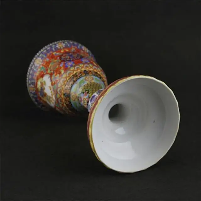 Эмалированный подсвечник Jingdezhen Qing Yong Zheng старые антикварные фарфоровые